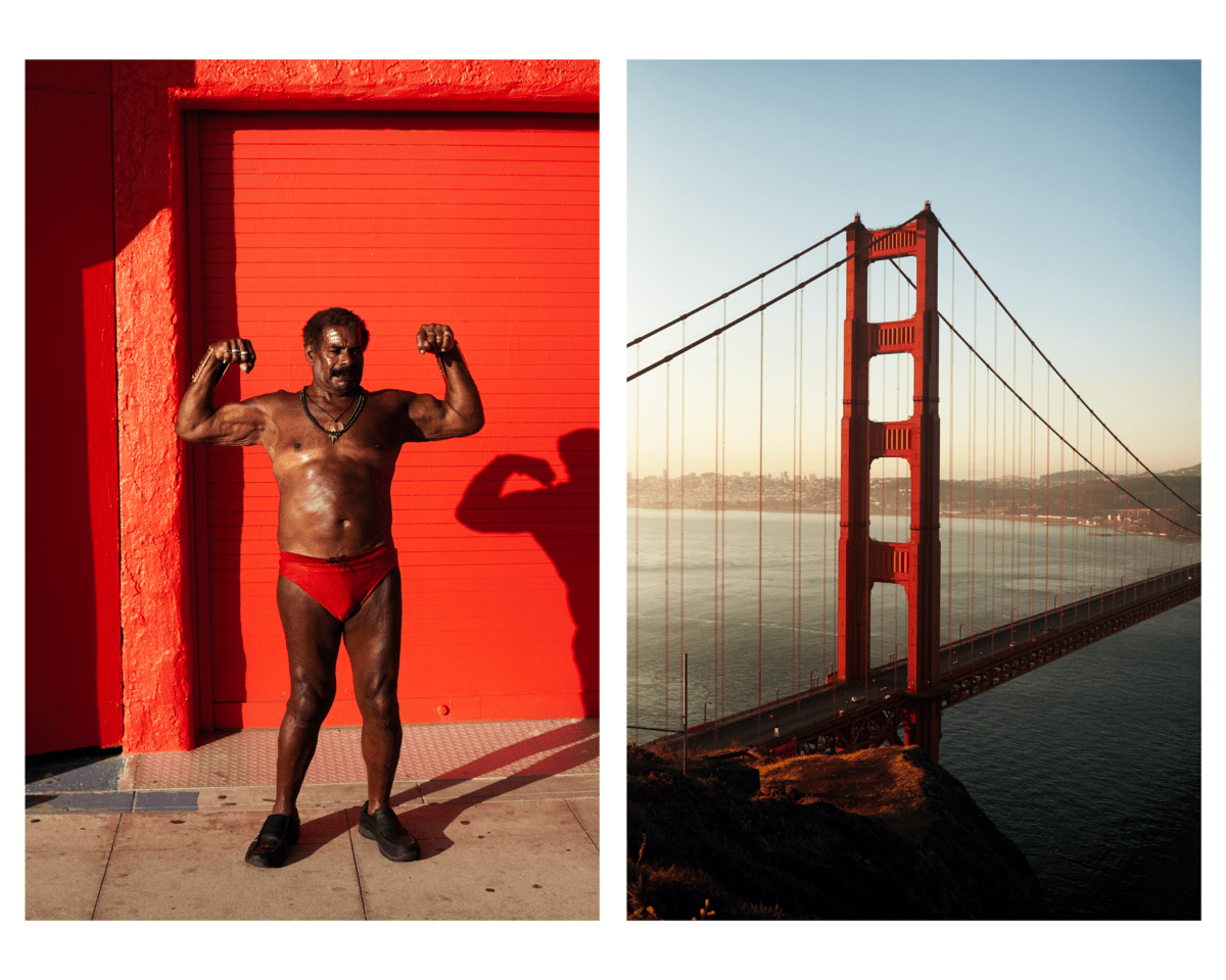 muscles, california, golden gate bridge, bill pettis