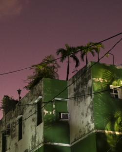 cuba, havana, building, plants sky, city